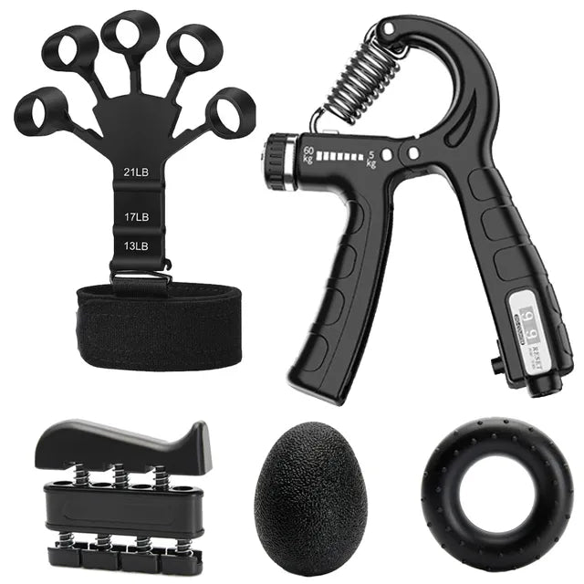 Adjustable 5-60Kg Adjustable Grip Strength Set With Multiple Exercises