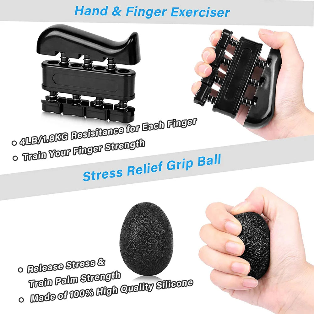 Adjustable 5-60Kg Adjustable Grip Strength Set With Multiple Exercises